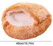 Pet Beds Soft Plush Cats Dogs House Bed for Dog with Slip Resistant Bottom indoor Cat Cave Bed Machine Washable Pet Supplies