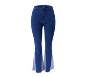 Bell Bottom Trousers New In Stretch Women's Flared Jeans South Korea Good Quality Cowboy Pants for Woman Shiny Teenagers Pant R