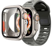 Case+Strap For Apple Watch Band 45mm 44mm 41mm 42 40mm Smart Silicone Bracelet Iwatch Series 3 4 5 6 Se 7 8 Change To Ultra Case