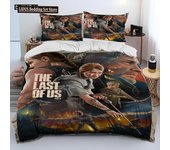 The Last Of Us Horror TV Game Pedro Comforter Bedding Set,Duvet Cover Bed Set Quilt Cover Pillowcase,king Queen Size Bedding Set