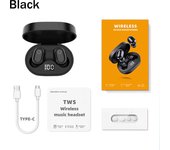 E6 Pro TWS Wireless Earphones With HD Mic Noise Cancelling Dual Bluetooth 5.0+EDR 3D Surround Stereo For Gaming Music Video Call