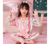 Conjunto de Pijamas para niños, Pijamas de otoño para niñas, ropa de dormir dulce y bonita de manga larga, ropa de descanso para estudiantes, ropa de casa a la moda, regalo 2024