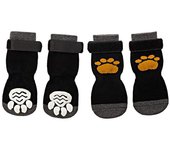 Anti Slip Dog Grip Socks with Straps Traction Control Indoor on Hardwood Floor Wear Pet Paw Protector for All Dogs