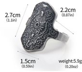 Anillo de juego Dark Souls  anillo de estilo Vintage de zafiro negro y rojo  anillos de Metal ajustables para mujeres y hombres  accesorios de joyería para disfraz  regalo