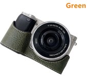 A6000 A6100 A6300 A6400 PU Half Base Bag Body Case Cover Protector Shell for Sony ILCE-6000 ILCE-6100 ILCE-6300 Camera
