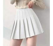 Mini Falda de Verano de Cintura Alta para Mujer Estilo Kawaii con Pleats