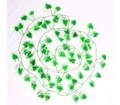 1 piece 2M Home Decor Artificial Leaf Garland Plants Vine Fake Foliage wers Creeper Green Ivy Wreath