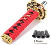 Perilla de palanca de cambios estilo Katana samurái para coche, accesorios universales de 150MM, con adaptadores, JDM