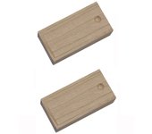 2Pcs Small Wooden Storage Box Dustproof Decorative Jewelry Storage Box with Slide Lid Slide Top Lid Wood Box Bracelet