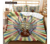 Skull Duvet Cover Set Queen 3D Skeleton Floral Skull Pattern Printed Bedding Qulit Cover Gothic Microfiber Bedding Queen Size