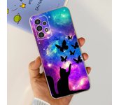For Samsung A13 4G 5G Phone Case Samsung Galaxy A13 A135F A136B Back Cover Soft TPU Transparent Silicone Bumper Flower Butterfly