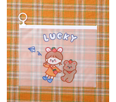 LOLEDE Creative Frivolous Transparent Pencil Case Cute Manga Portable School Bag Kawaii Stationery Pencil Pouch Office Supply