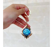 Game Impact Fontaine Sumeru Wanderer Light Pervious Key Chain 7 Element Eye Of Original God Cosplay Toy KeyRing