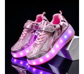 Zapatos Para Caminar Para Niños, Patines, Ruedas Invisibles Recargables, Adultos