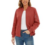 MAGCOMSEN Women's Waterproof Outwear Coats Bomber Jackets
