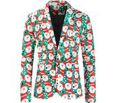 Men's Christmas Blazer Sport Coat,Christmas Suit Jacket