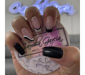 Set De Uñas Postizas Cortas Francés Minimalista Con 1 Jalea Y 1 Archivo De Uñas 24 PCs Uñas De Tiras Estilo Jelly Y Minimalista