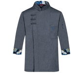 Uniforme de Chef de manga corta para hombre y mujer, chaqueta de cocinero de cocina de lino elástico, camisa de camarero