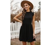 2025 women's new hot item summer round neck off shoulder le edge sleeveless