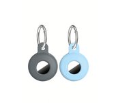 Airtag Holder Compatible Tag, Airtags Tracker with Keychain, Protective Silicone Apple Air Tags Case Key Ring Item Find