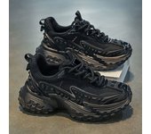 Shoufeistore 2025 Zapatos Populares De Los Hombres Zapatos De Malla De Verano Zapatos Deportivos De Los Hombres Casual Pequeño Blanco Antideslizante Suela Gruesa Aumentando Papá Zapatos De Moda