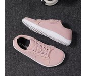 Zapatillas de senderismo planas para mujer,resistentes al desgaste,comodidad informal,minimalistas de color sólido con cordones,puntera ancha