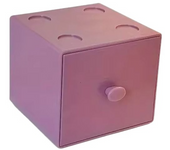 Drawer Style Desktop Macaron Storage Box Candy Color Square Building Block Pencil Box Free Combination Stackable Organizer