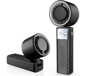 Ventilador de Mano Recargable, Mini Ventilador Portatil 5000mAh, Hand Fan Silencioso Potente Turbo (1-199 Velocidad), Ventiladores Aire Frio para Viajes, Exterior, Camping, Oficina