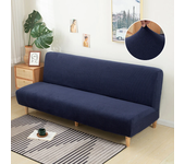 Funda de sofá cama sin brazos, funda de sofá sin reposabrazos, funda de futón plegable elástica a prueba de polvo, Fundas extraíbles elásticas para sofá