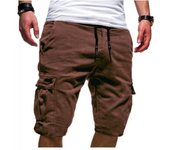 Verano nuevo hombre Casual Multi-Bolsillo hombre quinto pantalon hombre