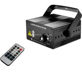 MINI 3 Lens R&B Laser 24 patterns Laser Projector BLUE LED Club Party Bar DJ Dance Disco Xmas KTV Home Party Stage Light B180D4