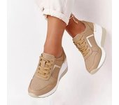 Zapatillas de deporte con cordones para mujer, zapatos informales