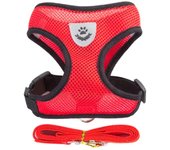 Arnés para perros pequeños y gatos, conjunto de arnés y correa ajustables para mascotas, chaleco transpirable para Pug, Chihuahua, Bulldog, accesorios para perros
