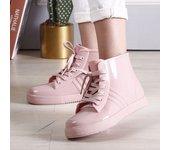 Jalea transparente antideslizante moda impermeable zapatos zapatos de lluvia botas de lluvia zapatos de goma overshoes terciopelo algodón botas de agua botas cortas de las mujeres