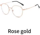 Gafas de protección contra luz azul redondas de Metal para mujer y hombre, monturas de gafas cuadradas clásicas, gafas transparentes para ordenador, gafas femeninas