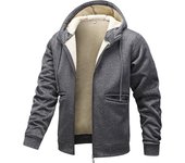 New Simplicity Solid Color Man Tops Winter Keep Warm Windproof Hooded Jackets 2024 Outdoors Leisure Fleece Thickening Coats Man