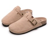Large Size BOKEN Half-slip on Sandals for Women Summer Outdoor Wear Round Toe Half-slip Slip-on Shoes
