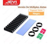 JEYI M.2 SSD Heatsink Aluminum Cooler Multi-version NVMe Radiator with Thermal Pad, Dust Paper for PS5/PC/Laptop M2 2280 SSD