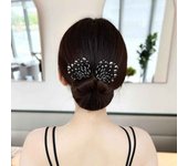 Women Rhinestone Bow Hair Bands Korean Girls Headband For Hair Bun Ponytail Holder Hair Accessories Headdress