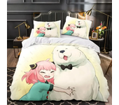 3D Anime SPY×FAMILY Anya Forger Comforter Bedding Sets Full Size Cartoon Duvet Cover Queen King Size Quilt Cover Pillowcase Set