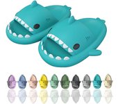Shark Slippers,Comfortable Summer Cartoon Shark Flip Flops,Thick Sole Non-Slip Beach Flip Flops,Fun Quick Drying Pool Sandals