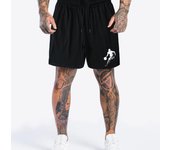 Pantalones cortos de baloncesto con silueta estampada, para hombre, informales, transpirables y cómodos, 100 % algodón, con