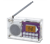 DIY Digital Radio Kit with Clock FM 87-108MHZ Digital Radio LCD Display Assemble Kit for Student STEM Learning Teaching