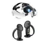 Handle Controller Protective Cover+Headband+ Battery Cover+ Lens Protective Cover Set for Meta Quest 3 VR Accessories