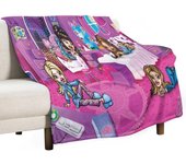 Bratz Blanket Super Soft Throw Blanket Bedding Sofa Warming Blanket Four Seasons Fan Party