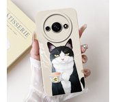 For Funda Xiaomi Redmi A3 Case 2024 Popular Flower Art Painted Soft Cover For Xiaomi Redmi A3 4G Shockproof Liquid Silicone Case