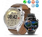 Para -Reloj inteligente para hombre y Mujer, pulsera con GPS, Pantalla AMOLED HD, Bluetooth, Llamadas, NFC, resistente a Agua IP68, control de Azúcar en la sangre