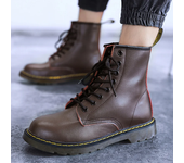 Botas Clásicas Doc Martens Para Hombres Zapatos Casuales Botas De Tobillo Alta Ventilación Oficina Motocicleta Materiales De Cuero Auténtico Y Goma