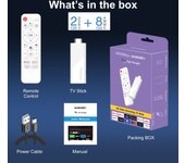 H96 Max H313 TV Stick Android 14.0 Allwinner H313 Quad Core 4K HDR Wifi6 Wifi 2.4G RAM 2GB ROM 16GB 8GB vs x96q tv box