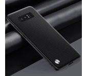 Lujo pu funda de cuero para Samsung Galaxy note 8 contraportada mate silicona protección completa caja del teléfono para Samsung